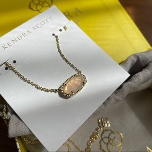 Kendra Scott Elisa Rose Quartz Necklace